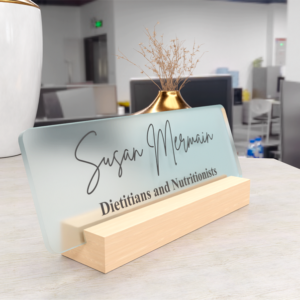 Custom Matt Acrylic Desk Name Plate