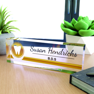 Elegant Acrylic Dental Name Board