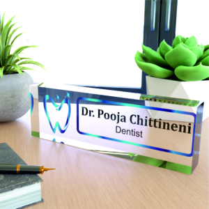Custom Dental Clinic Acrylic Plate