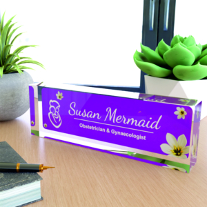 Custom Acrylic Gynecologist Name Plate