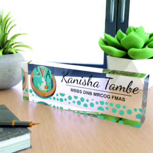 Custom Gynecology Clinic Name Plate