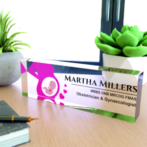 Personalized Gynecologist Name Plate