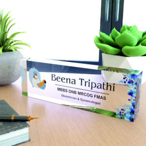 Premium Gynecologist Clinic Name Plate for Doctor