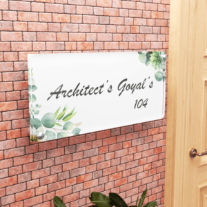 Custom Acrylic 8 MM Name Plate for Home & Office