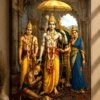 Shree Ram Darbar with Hanuman Ji Canvas Print Wall Art - Thumbnail Image 1