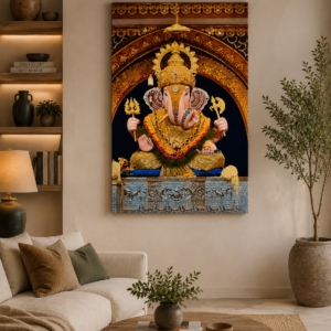 Shree Ganesh Canvas Wall Art UV Effect