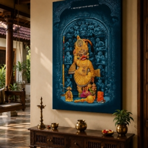 Shree Kashtabhanjan Dev Hanumanji Premium Canvas Print Wall