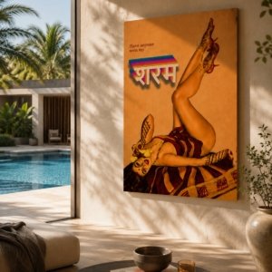 Have Anyone Seen My Sharam? Bold Girl Canvas Print Wall Art