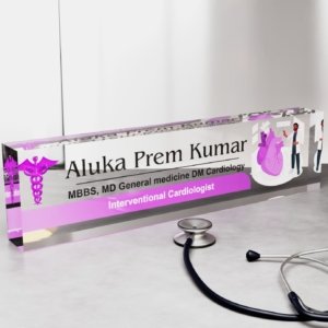 Cardiologist Doctor Desk Name Plate