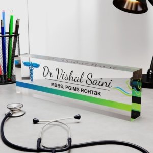 Gift for MBBS Doctors Desk Name Plate