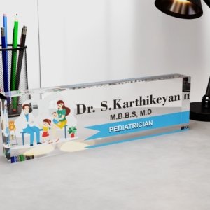 Custom Nameplate for Pediatrician Doctor