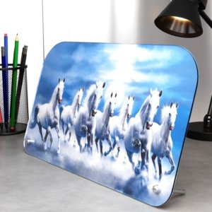 Blue 7 Running Horses | Vastu Decor