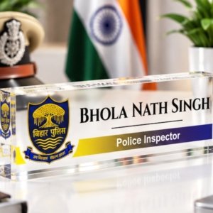Bihar Police Officers Name Plate