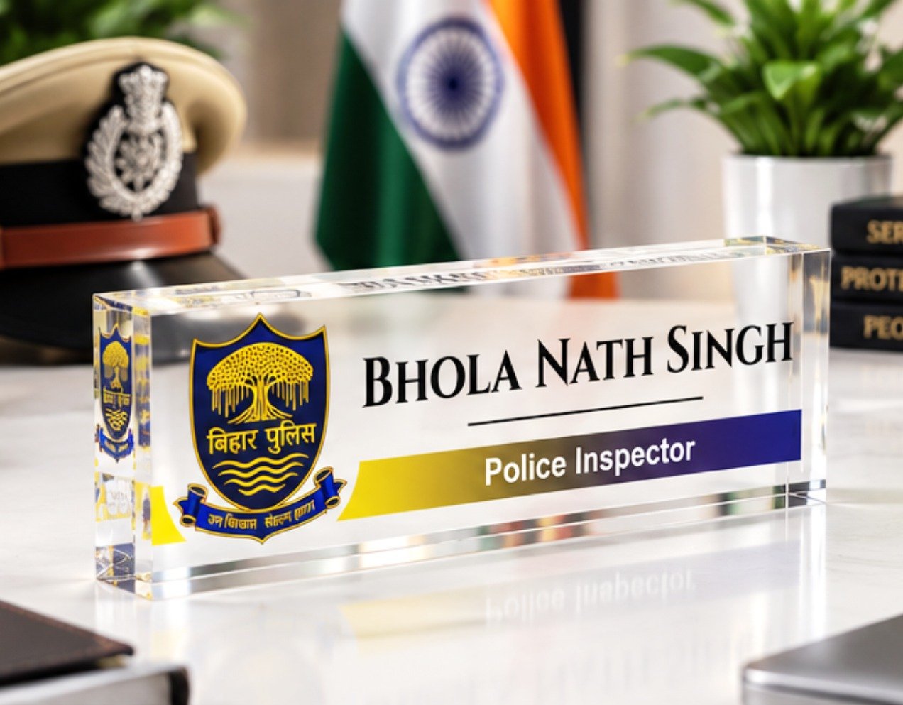 Bihar Police Officers Name Plate - Image 1