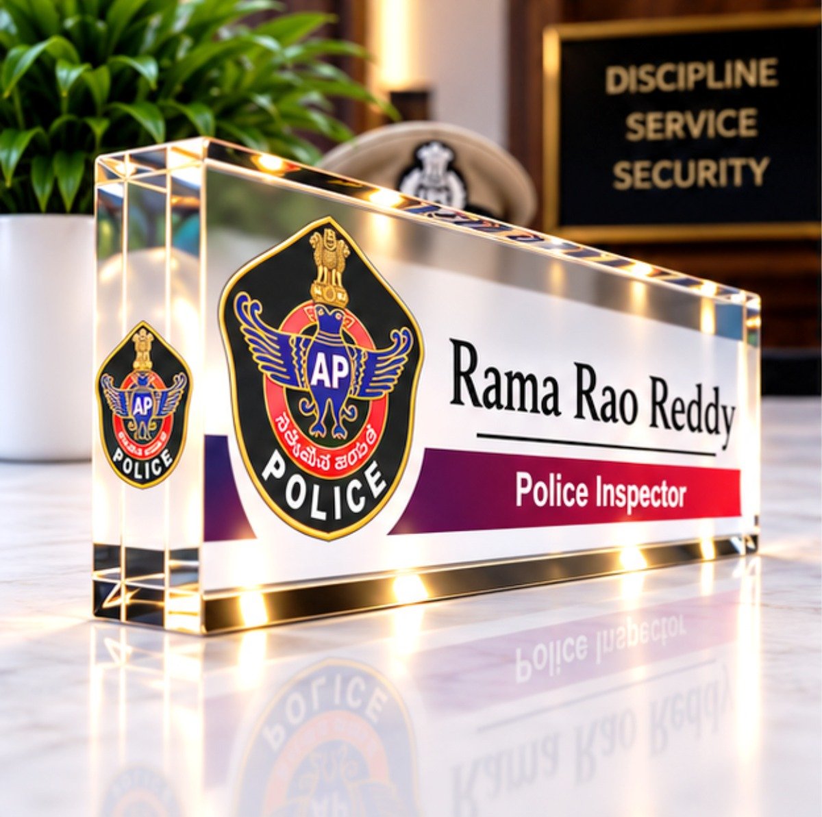 Andhra Pradesh Police Officers Name Plate - Image 2