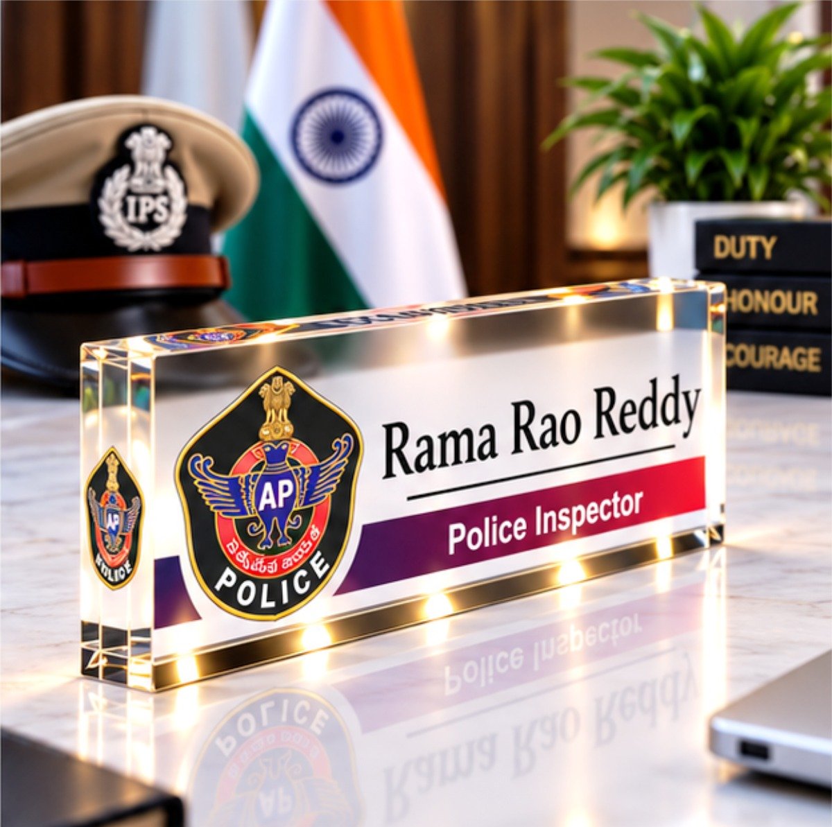 Andhra Pradesh Police Officers Name Plate - Image 1