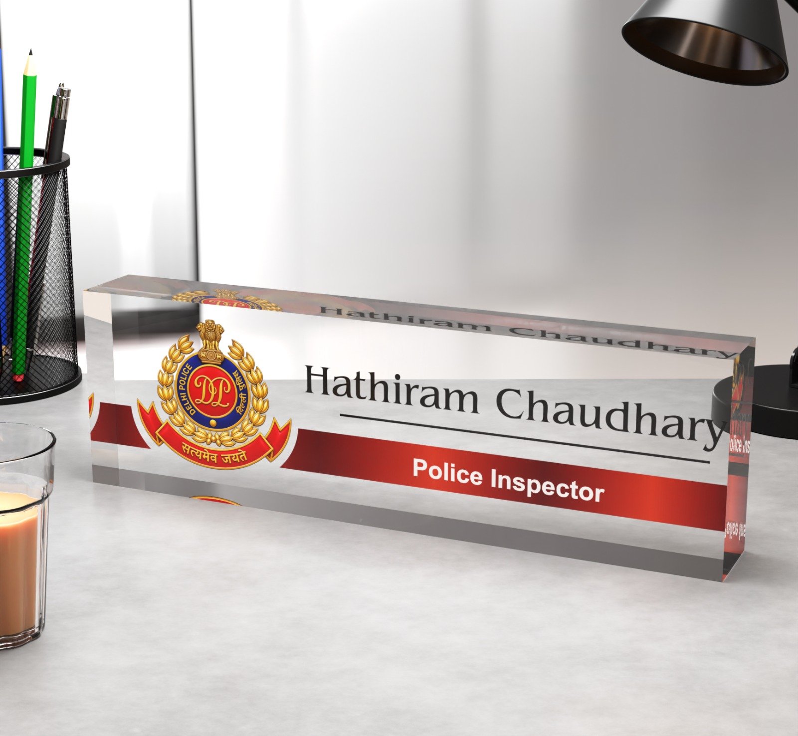 Delhi Police Officers Name Plate - Image 1