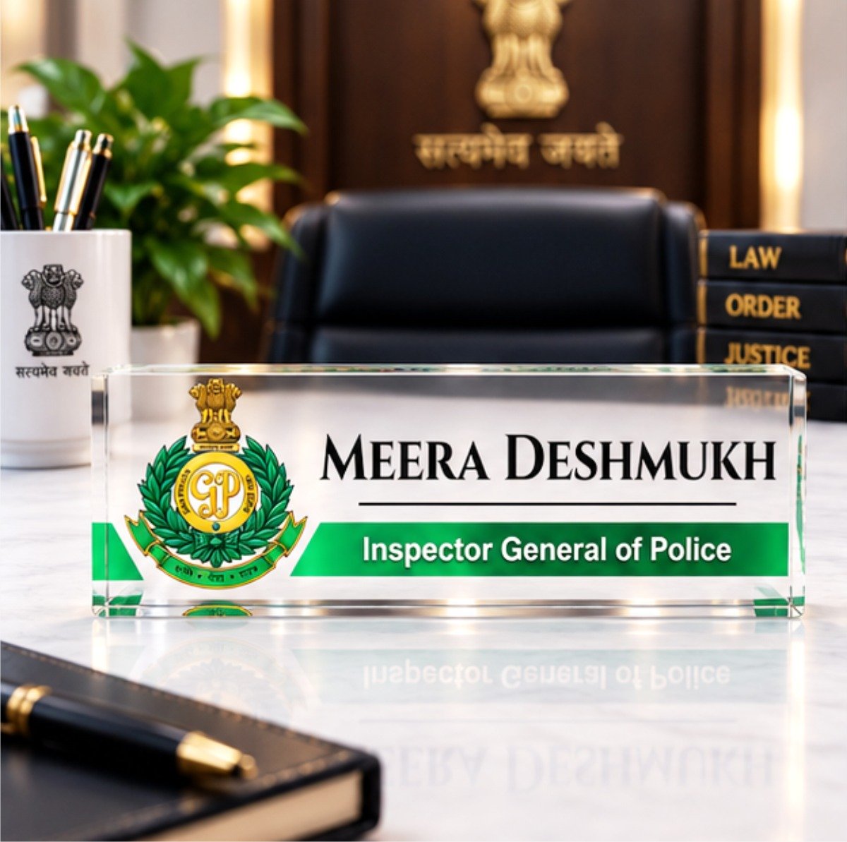 Goa Police Officers Name Plate - Image 1