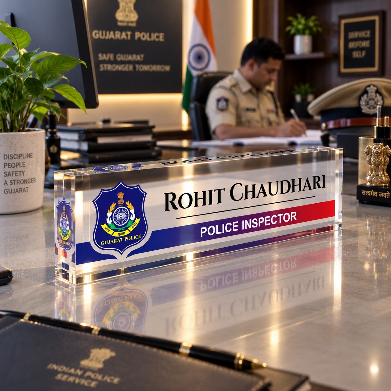 Gujarat Police Officers Name Plate - Image 5