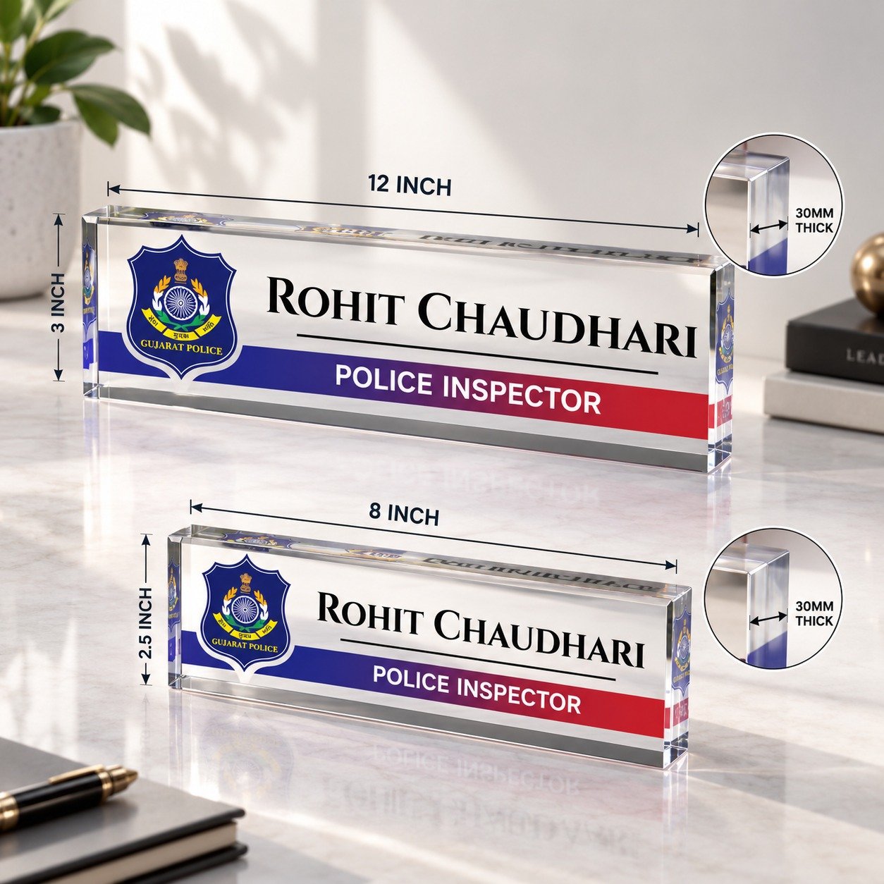 Gujarat Police Officers Name Plate - Image 3
