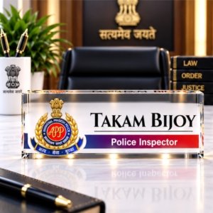 Arunachal Pradesh Police Officers Name Plate