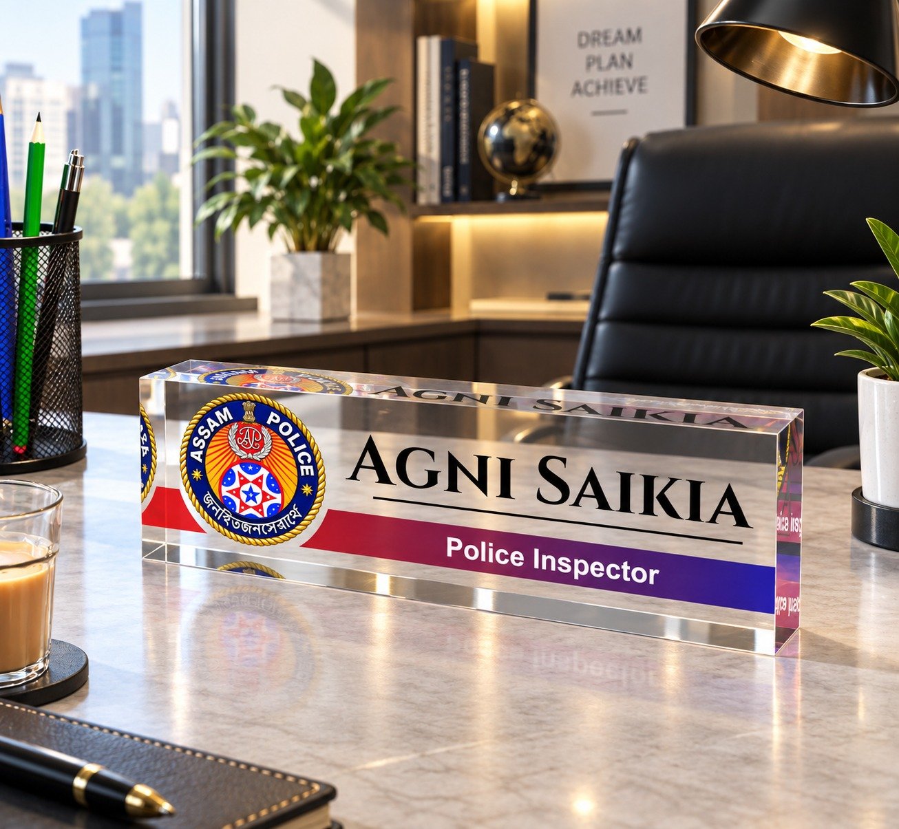 Assam Police Officers Name Plate - Image 4