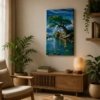 Lord Ram and Sita Mata Design Canvas Print Wall Art - Thumbnail Image 1