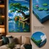 Lord Ram and Sita Mata Design Canvas Print Wall Art - Thumbnail Image 3
