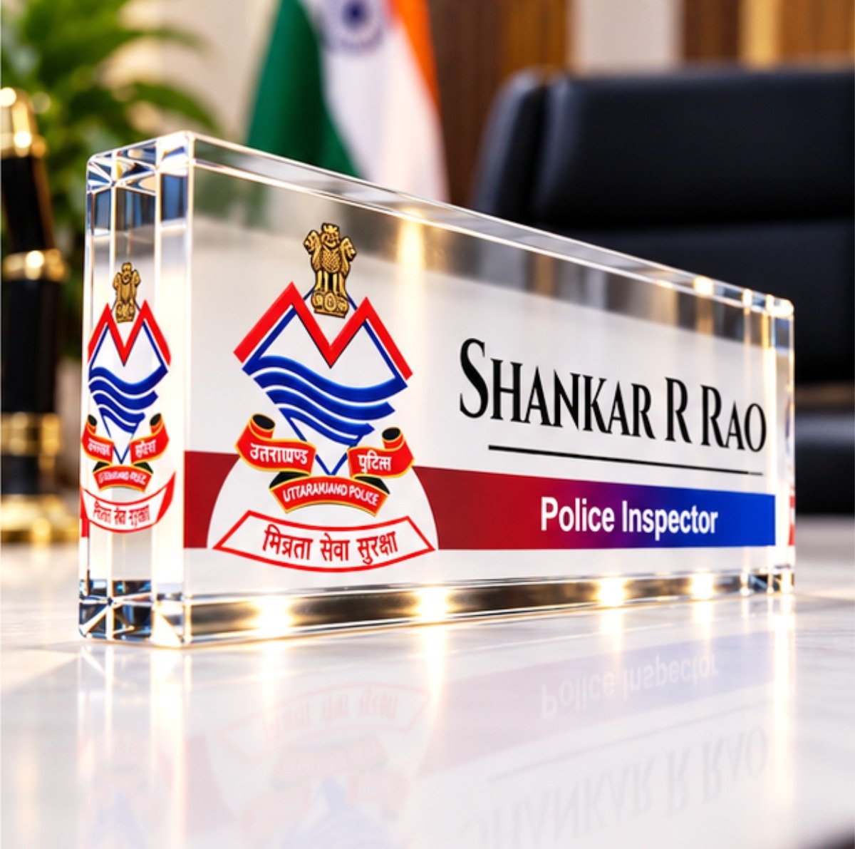 Uttarakhand State Police Officers Name Plate - Image 2
