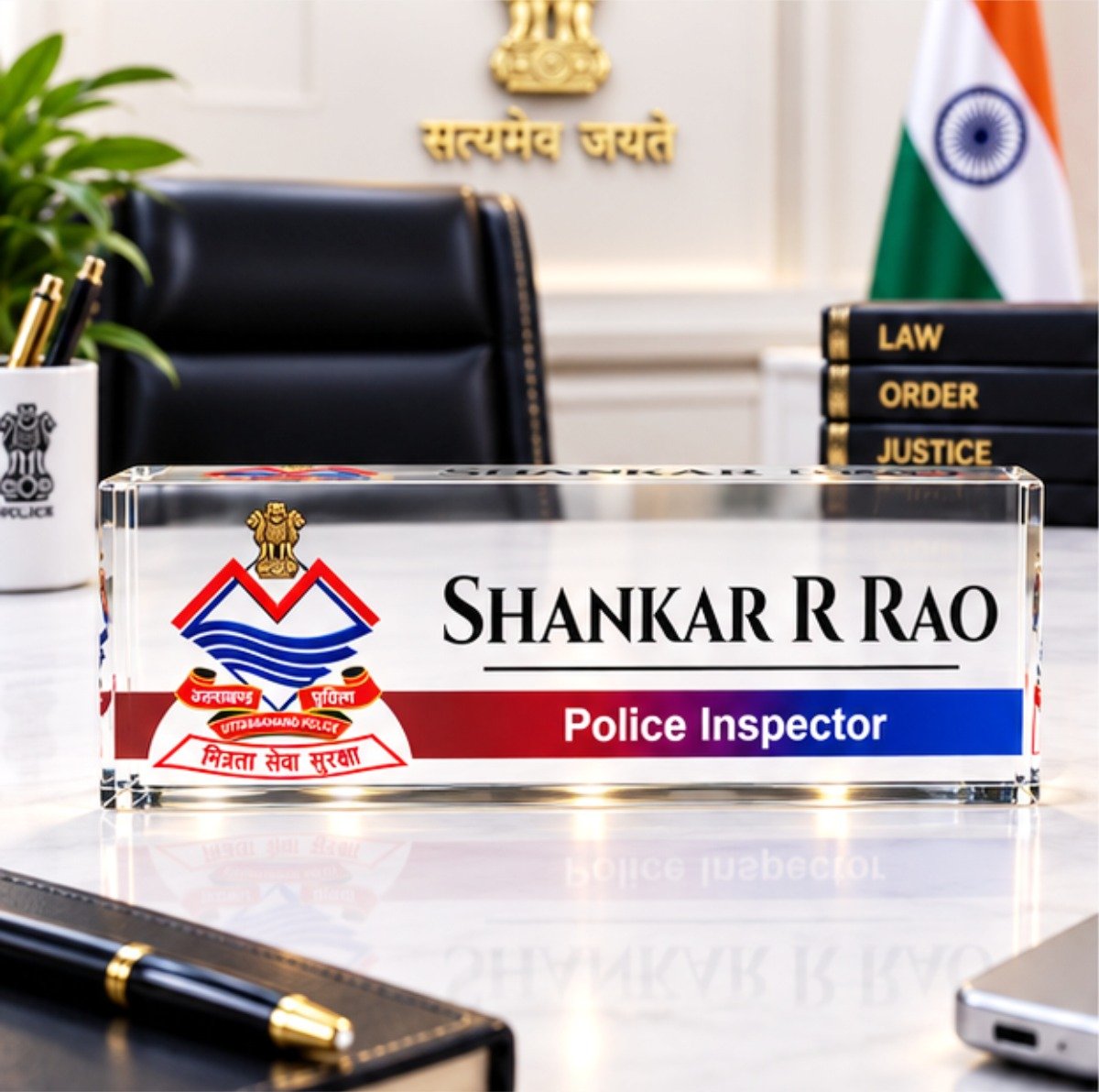 Uttarakhand State Police Officers Name Plate - Image 4